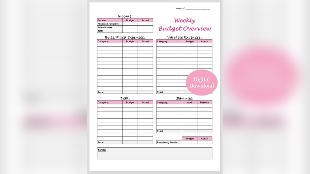 How to Create a Simple Weekly Expense Checklist