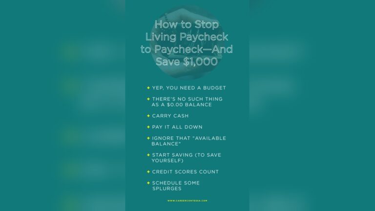 How to Start Saving Money When You Live Paycheck to Paycheck