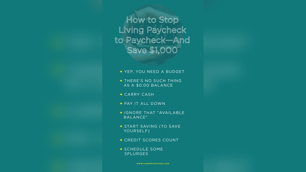How to Start Saving Money When You Live Paycheck to Paycheck